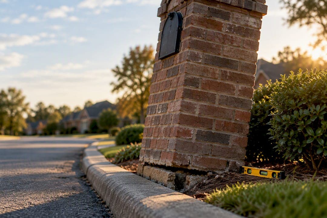 Homeowners: Pro Backed Brick Mailbox Repair, USPS Rules & DIY Limits