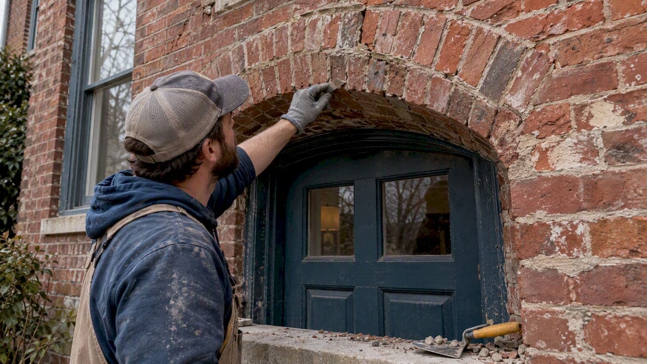 Brick Arch Repair for Homeowners: Stop Rebuilding, Match the Mortar