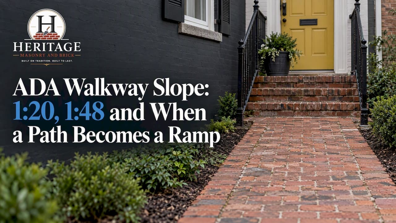 ADA Walkway Slope Requirements: 1:20, 1:48 and When a Path Becomes a Ramp
